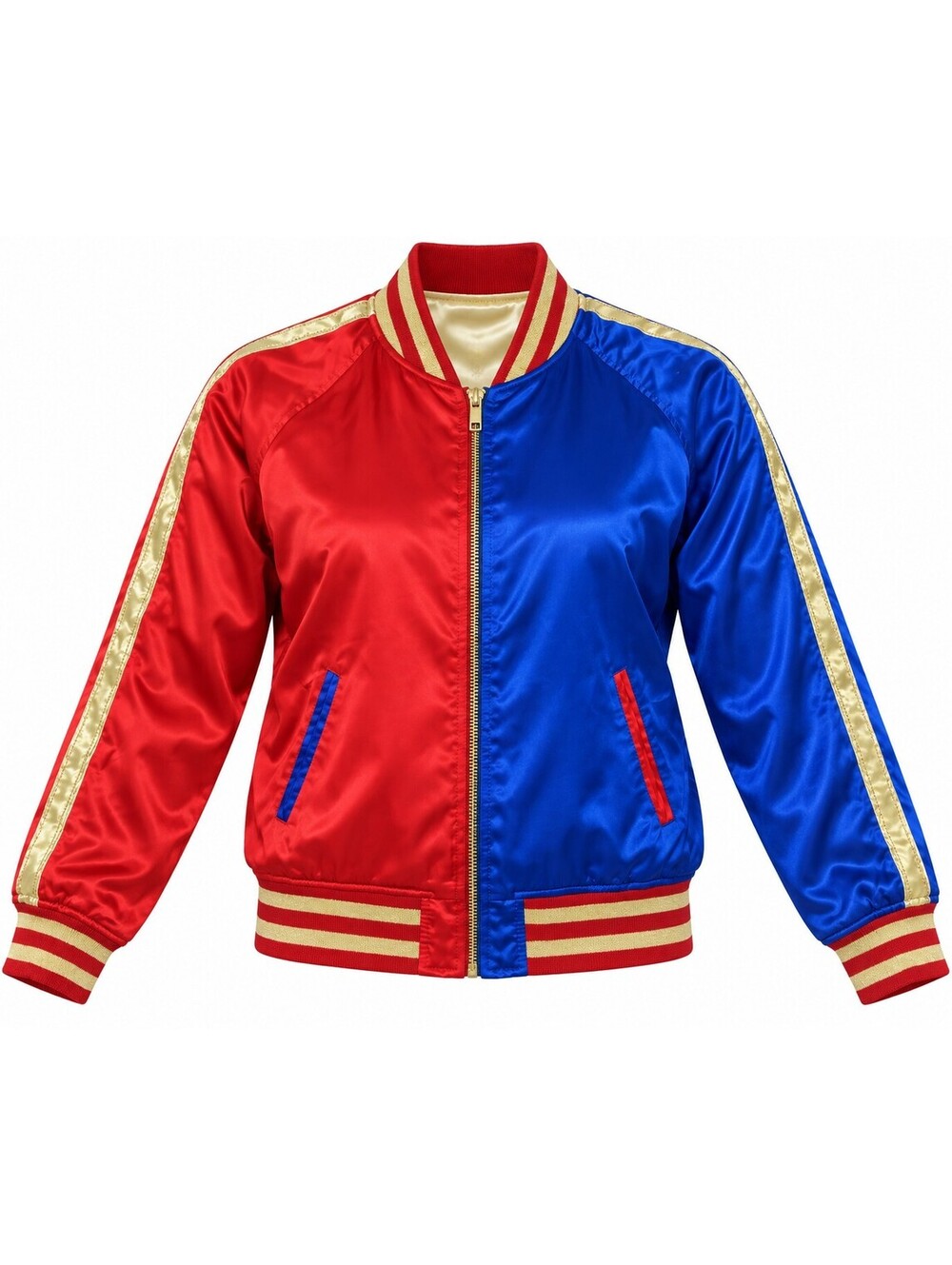 Harley Quinn Property of Joker Satin Bomber Jacket Suicide Squad Cosplay - L